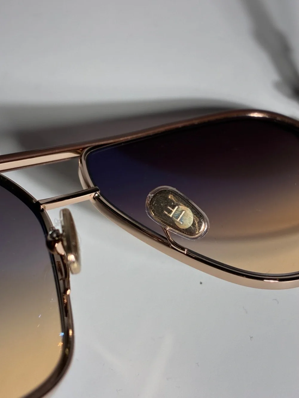 New Authentic Tom Ford Maxwell TF1019 26F Pilot Sunglasses, 59mm